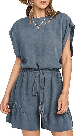 Women’s Relaxed Cotton-Linen Jumpsuit