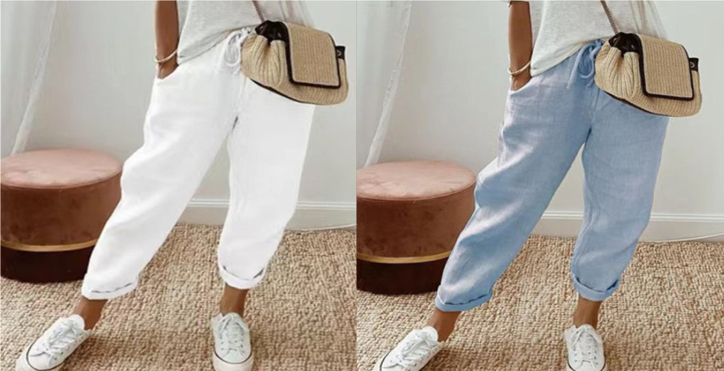 Women’s Cotton Linen Casual Pants