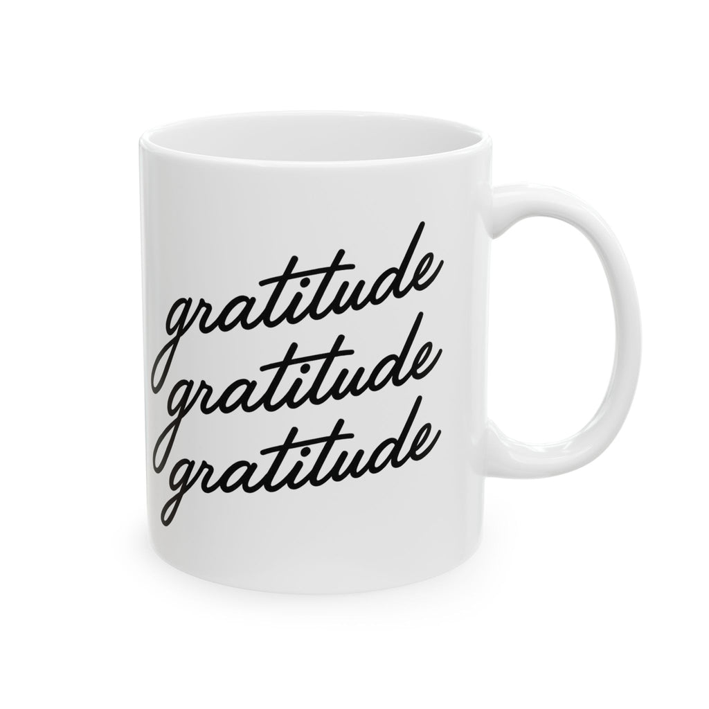 Gratitude Ceramic Mug, (11oz, 15oz)