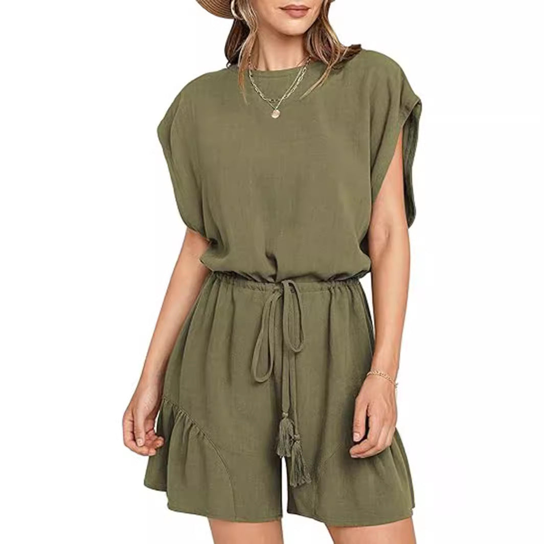 Women’s Relaxed Cotton-Linen Jumpsuit