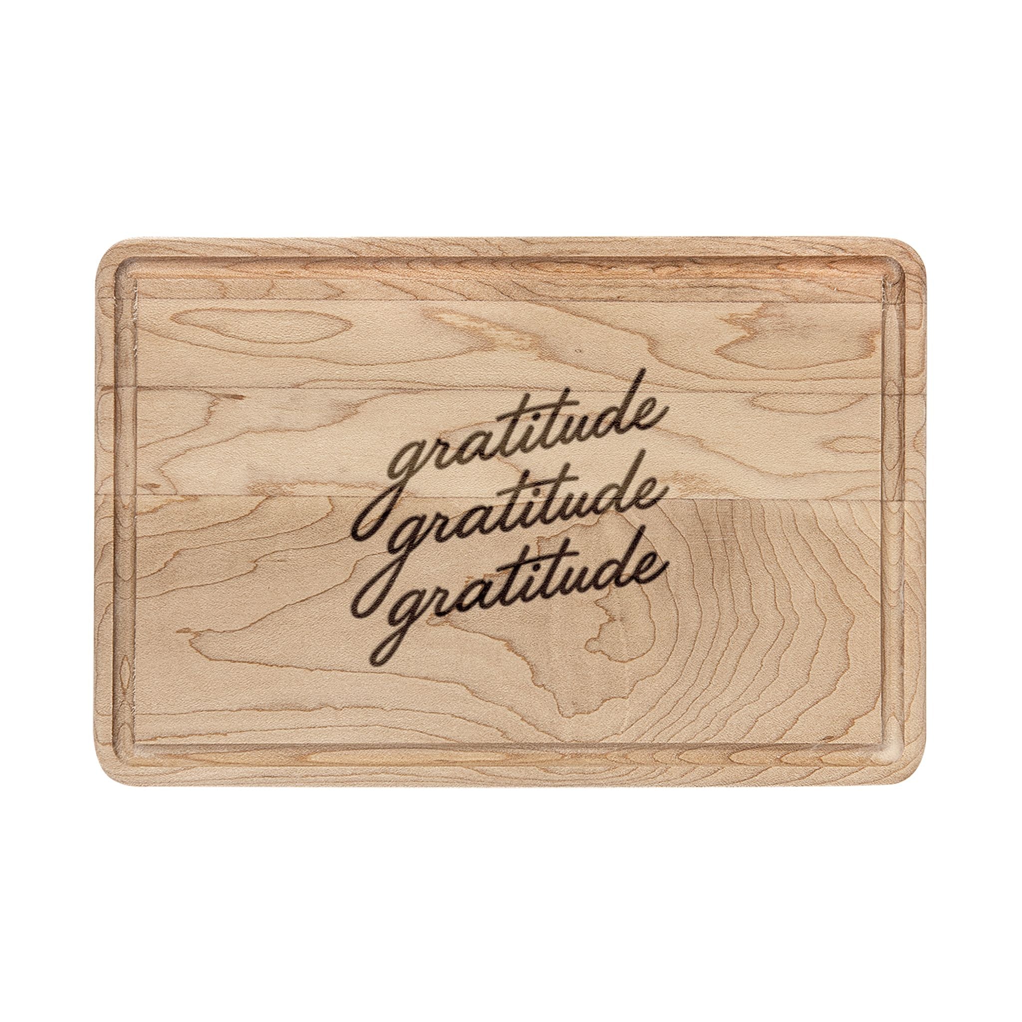 Gratitude Wooden Cutting Board