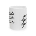 Gratitude Ceramic Mug, (11oz, 15oz)