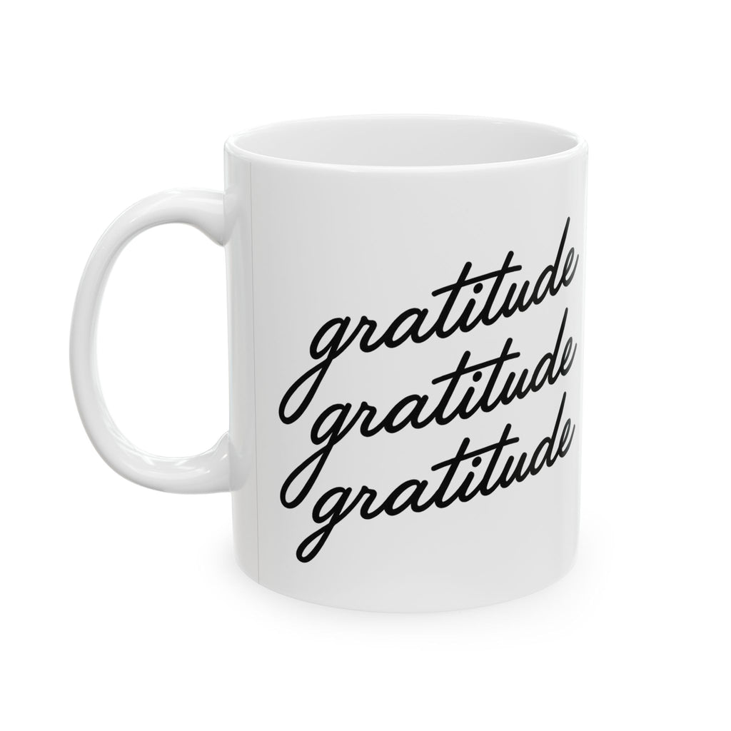 Gratitude Ceramic Mug, (11oz, 15oz)