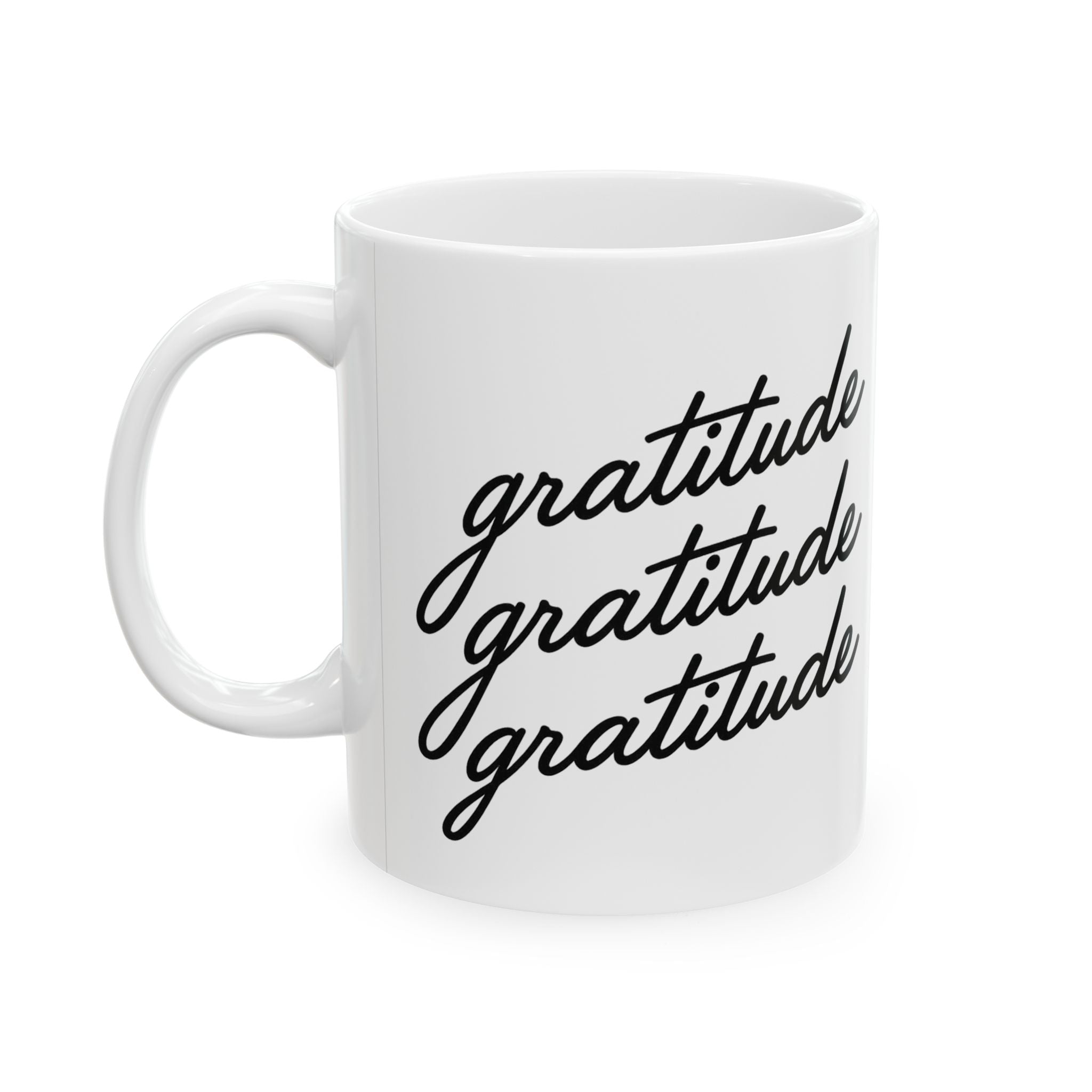 Gratitude Ceramic Mug, (11oz, 15oz)