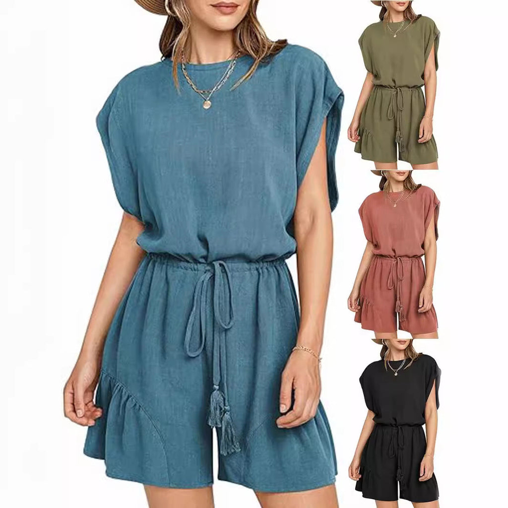 Women’s Relaxed Cotton-Linen Jumpsuit