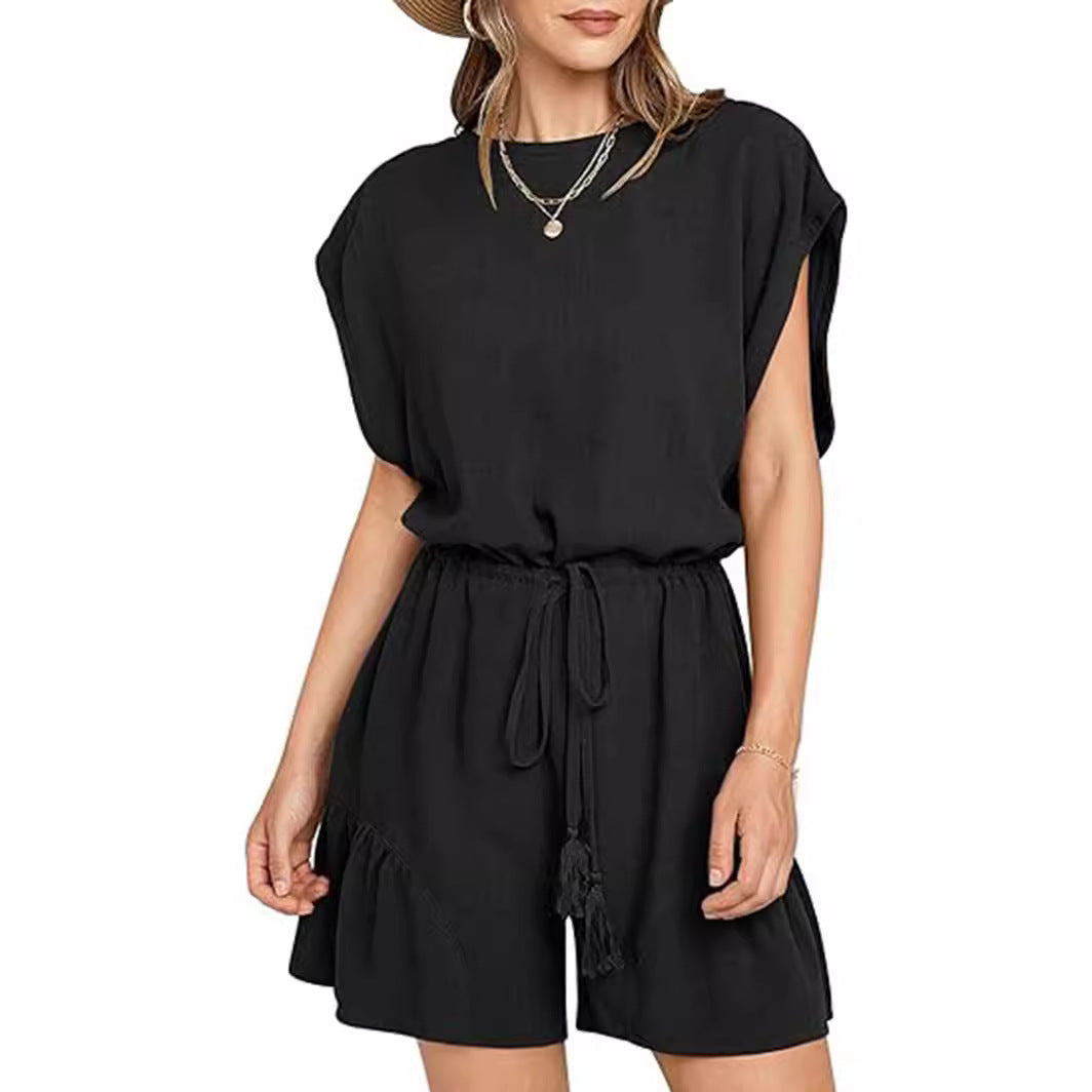 Women’s Relaxed Cotton-Linen Jumpsuit