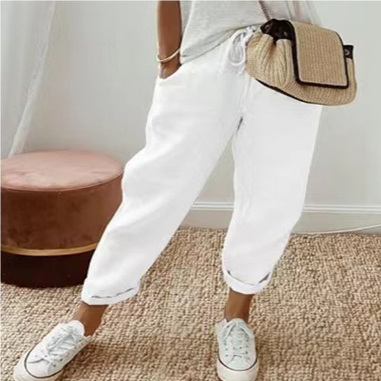 Women’s Cotton Linen Casual Pants