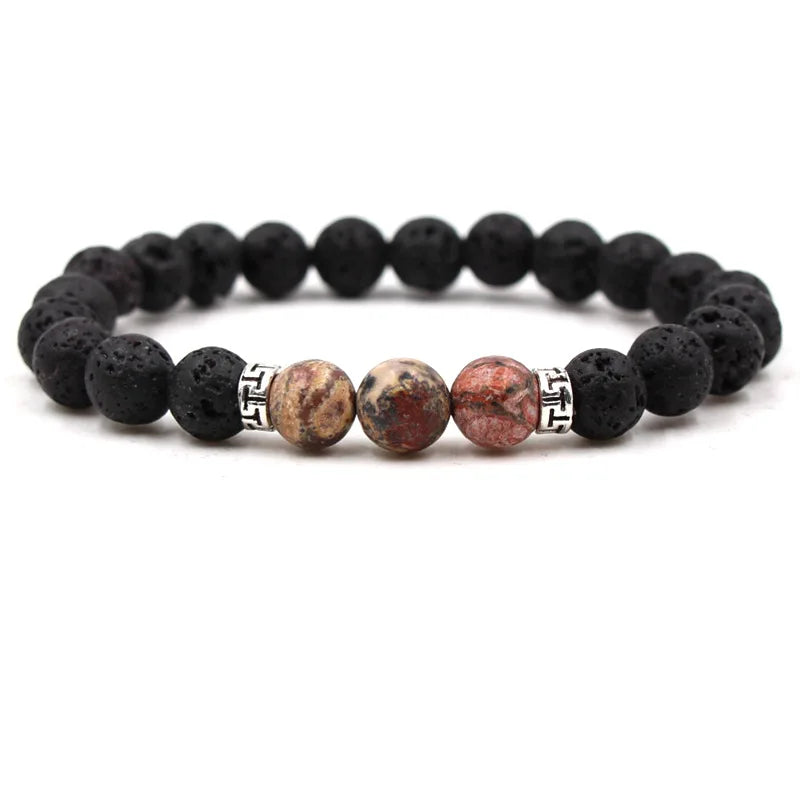 Natural Stone Bead Bracelet