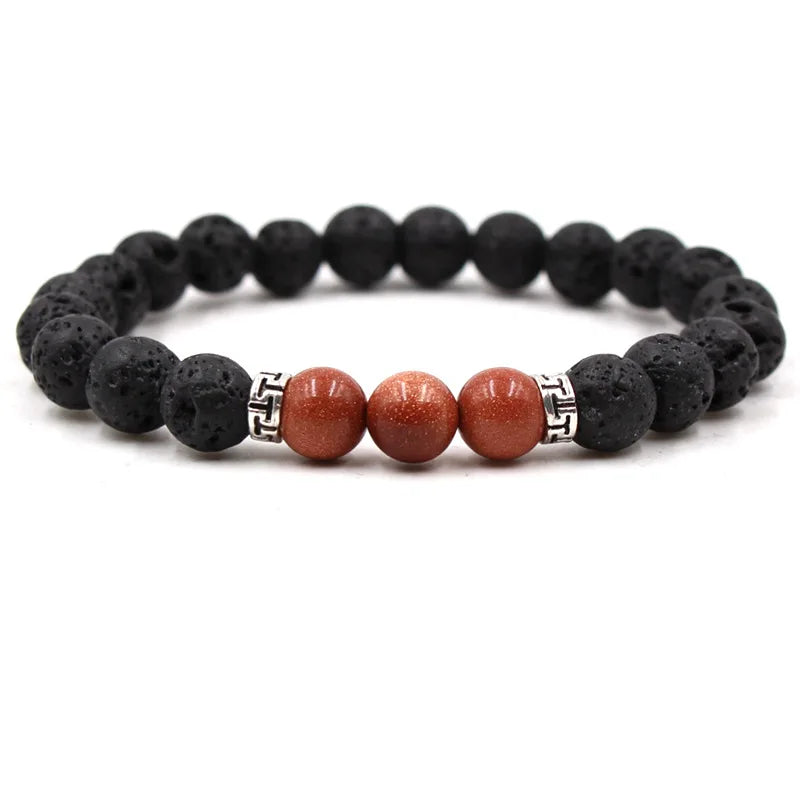 Natural Stone Bead Bracelet
