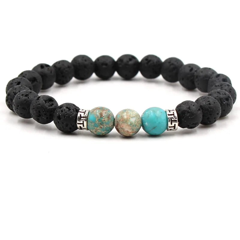 Natural Stone Bead Bracelet