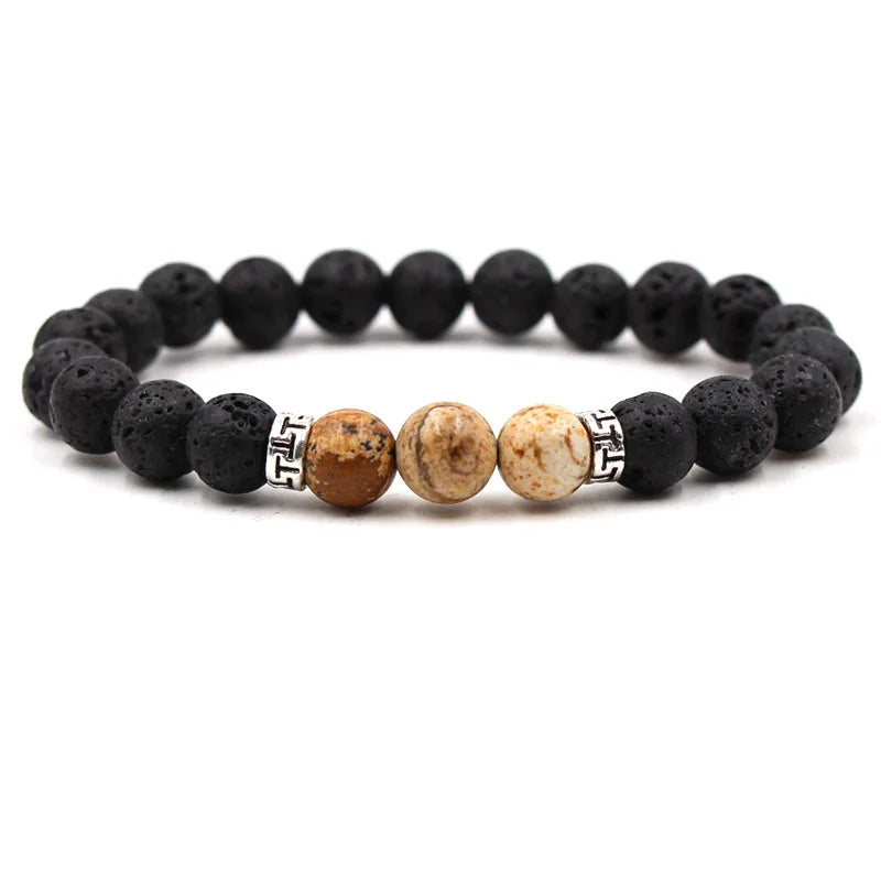 Natural Stone Bead Bracelet