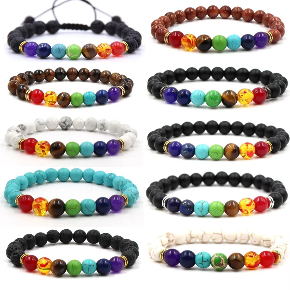 Natural Stone Bead Bracelet