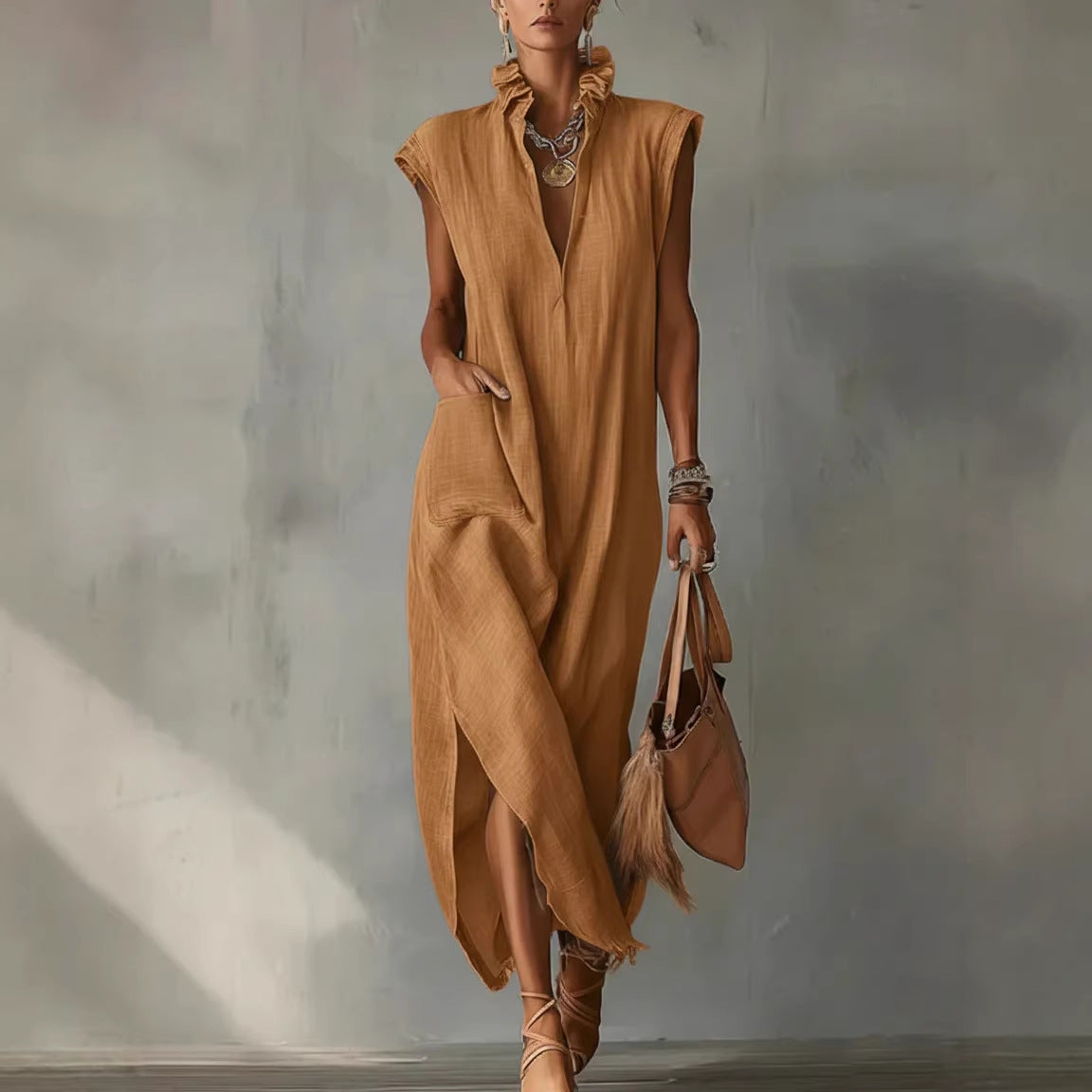 Effortless Linen Shirt Dress