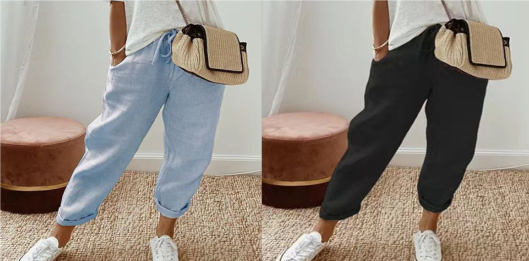 Women’s Cotton Linen Casual Pants