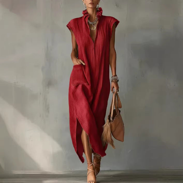Effortless Linen Shirt Dress
