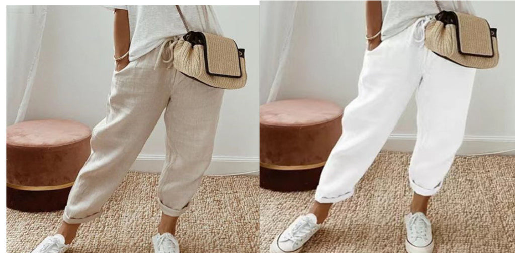 Women’s Cotton Linen Casual Pants