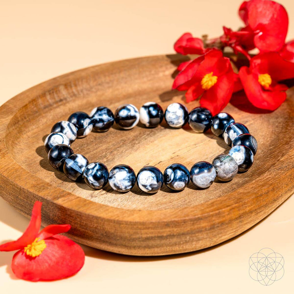 Orca Agate Bracelet for Peace & Balance