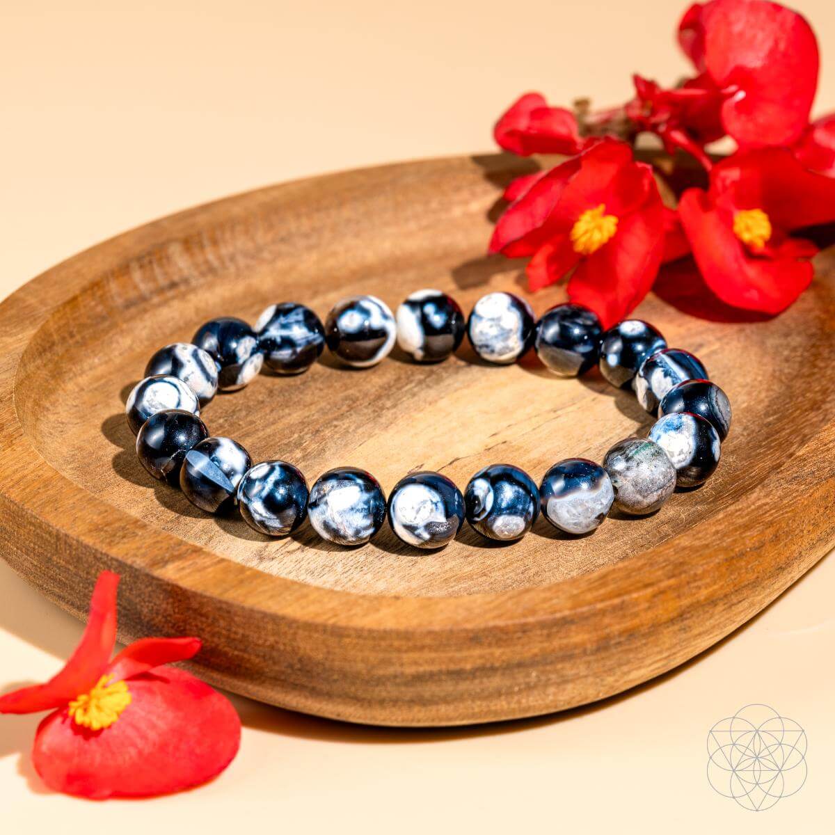 Orca Agate Bracelet for Peace & Balance