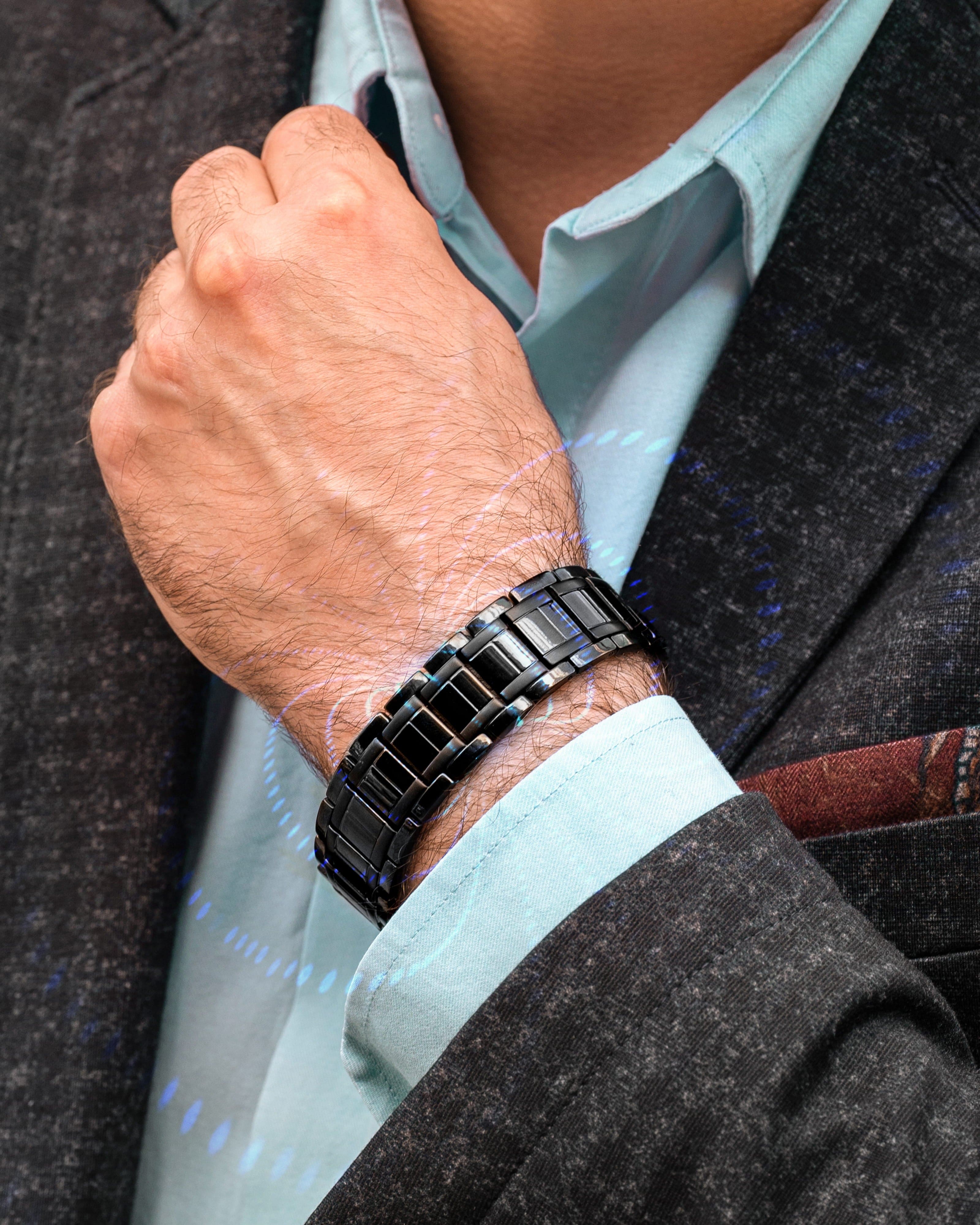 Titanium Magnetic Bracelet for Strength & Balance