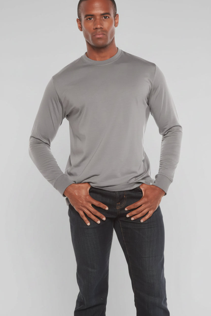 Men's Bamboo Viscose/Organic Cotton Long Sleeve T-Shirt