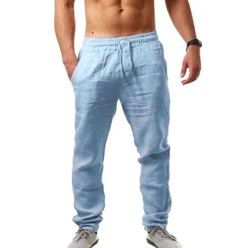 Men’s Casual Breathable Straight-Leg Pants