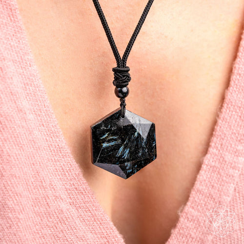 Arfvedsonite Vision Stone Pendant for Clarity