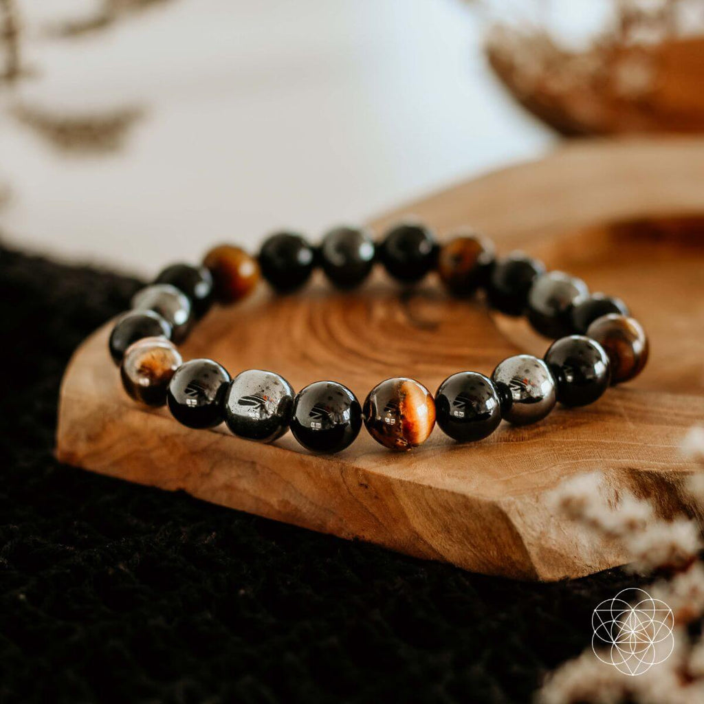 Triple Protection Crystal Bracelet for Peace & Energy